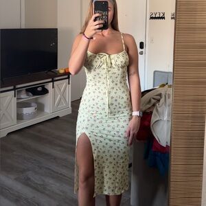 SHEIN Floral Yellow Dress